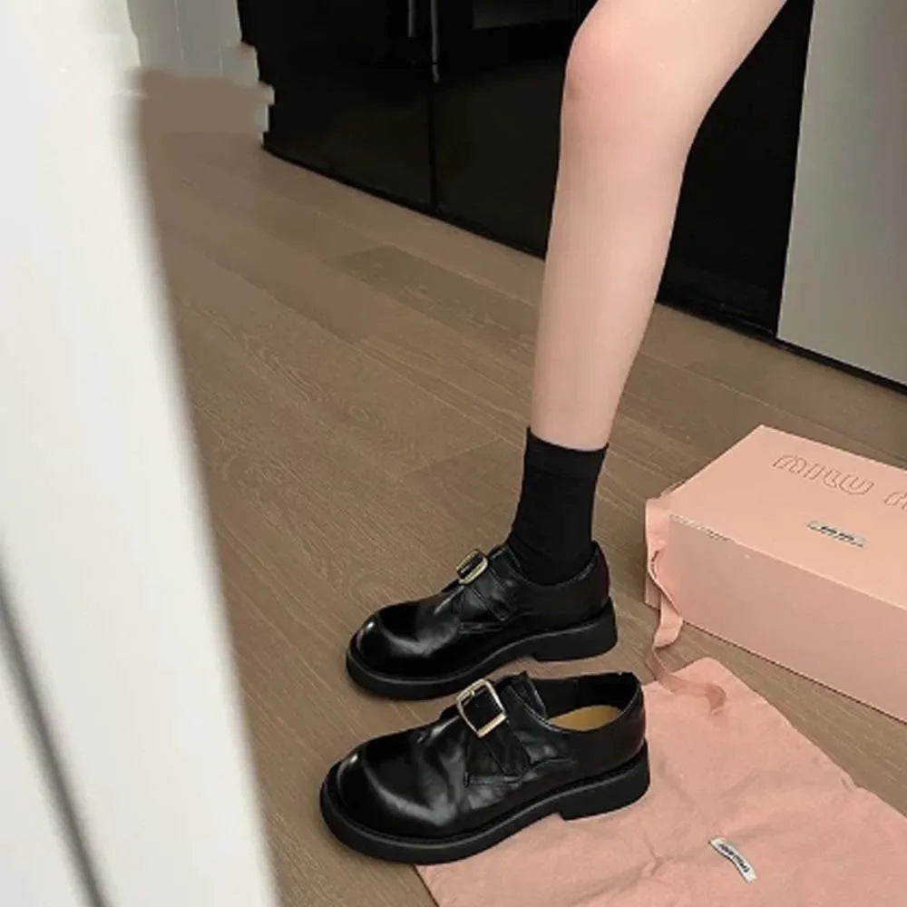 LIZAKOSHT  -   Soft Leather Round Toe Women's High Heels, Comfortable Fashionable Suitable for Women's Shoes All Year Round