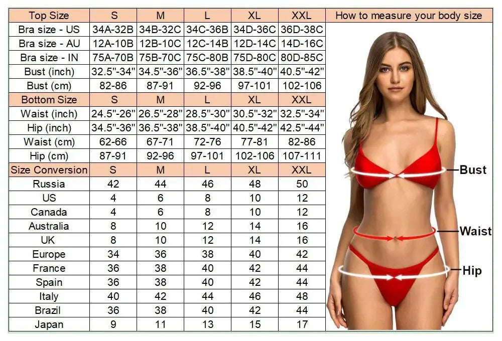 LIZAKOSHT  -  Long Sleeve Bikini Women Swimwear Threepieces Bikini set Bather Bathing SwimSuit