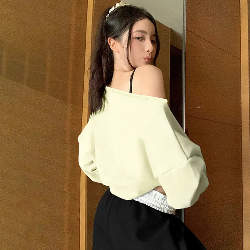 LIZAKOSHT  -  Y2K Graphic Tops Streetswear Women Fall Winter Clothes Sexy T Shirts Casual Blouses Fashion Sweatshirts Pullover Long Tops