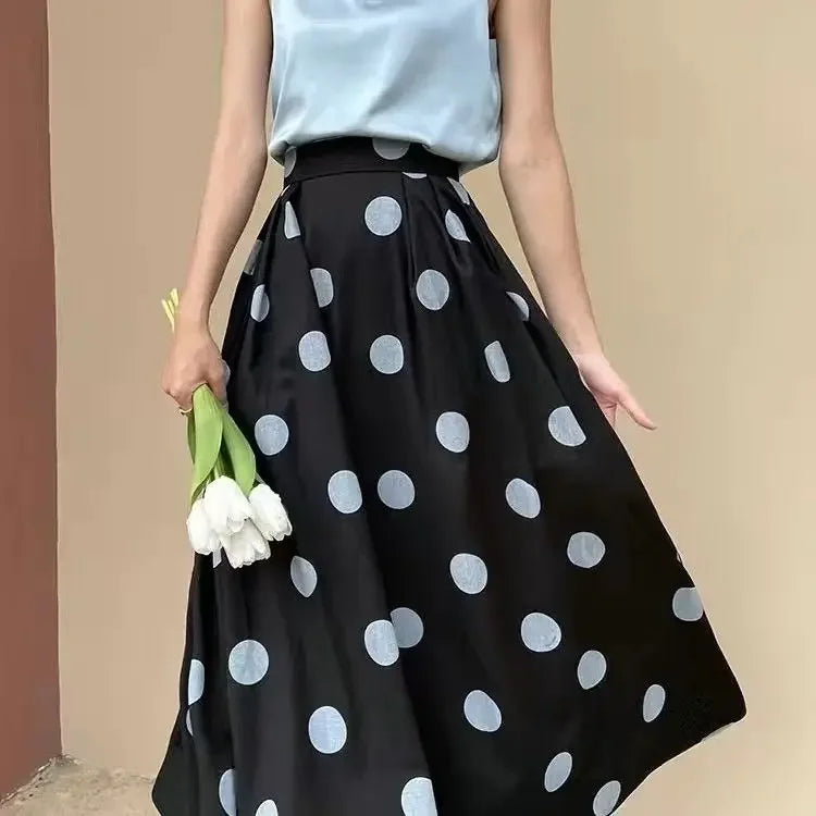LIZAKOSHT  -  Female Skirts Cute Polka Dots Patchwork Women's Skirt Sales New in Harajuku Korean Style Clothing Vintage Y2k Streetwear