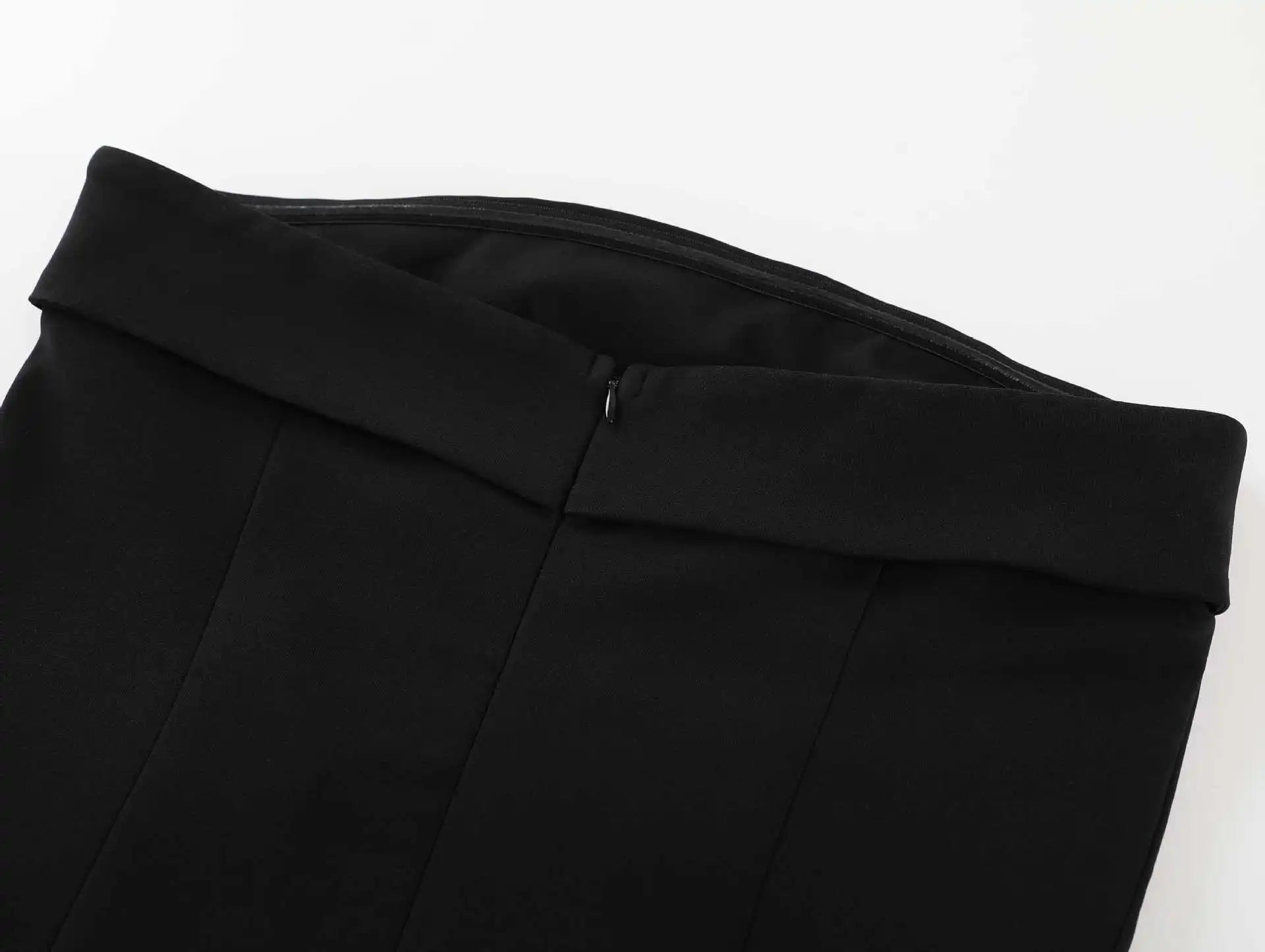 LIZAKOSHT  -  Summer Tube Top Short Skirt Backless Slim Temperament Elegant Women's Dress