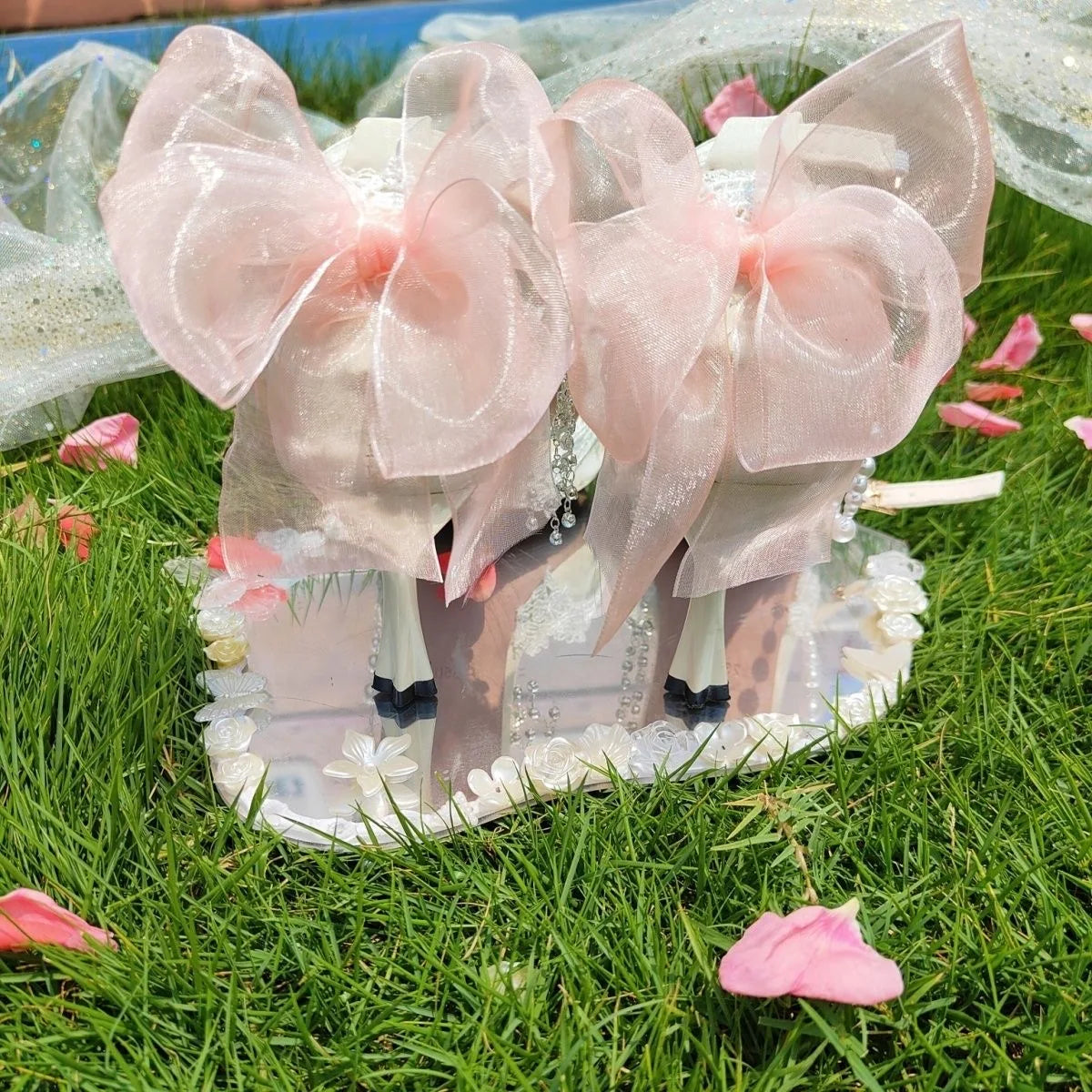 LIZAKOSHT  -  women's luxury low heel shoes lolita mary jane shoes Weddings bridal shoes bow butterfly y2k slingback heels for ladies