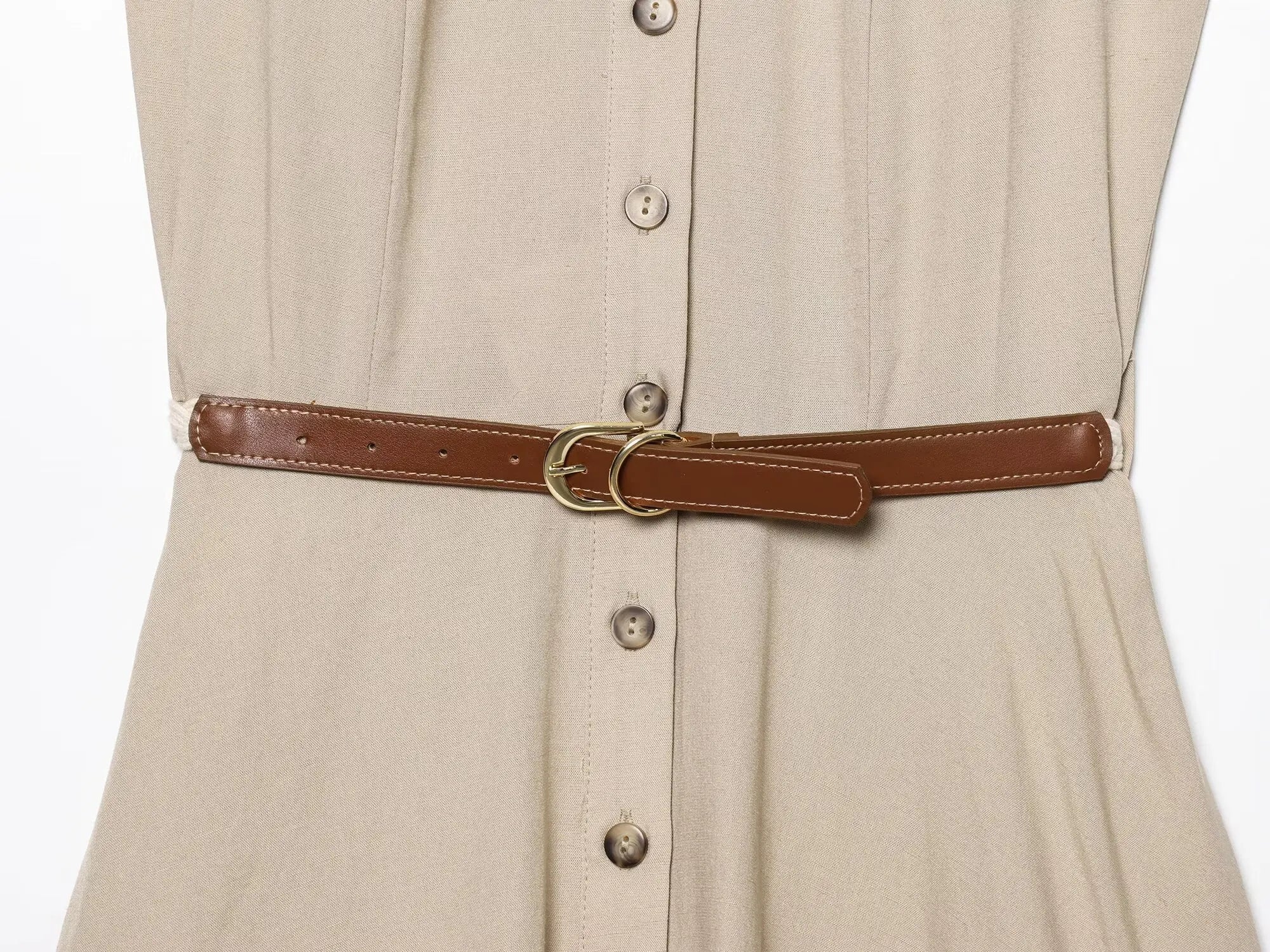 LIZAKOSHT  -  New Summer Dresses Women's Fashion Slim Elegant Mini Youth Women's Holiday Dress Street Chic Belt Decoration Dress