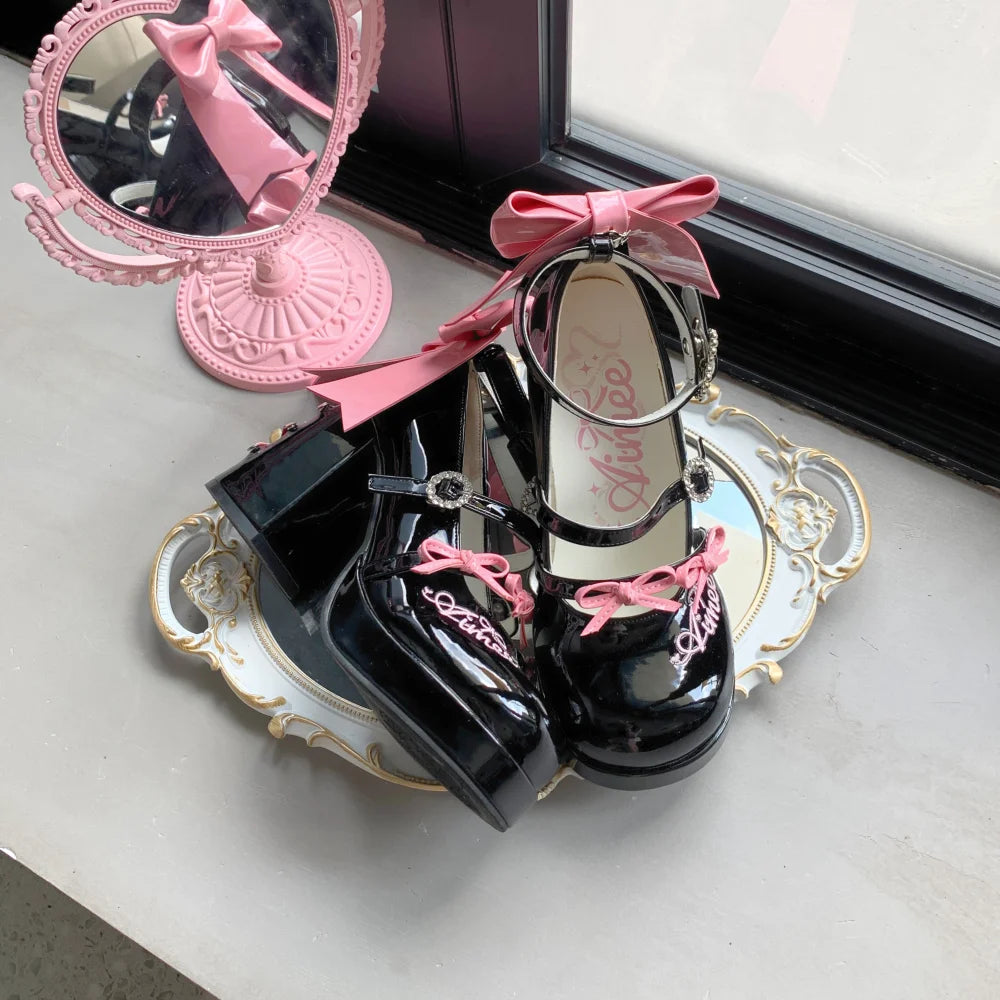 LIZAKOSHT  -  Hot Girl High Heels Y2k Original Lolita Fashion Street Girl Single Shoes Japanese Sweet Loli Tea Party Single Shoes