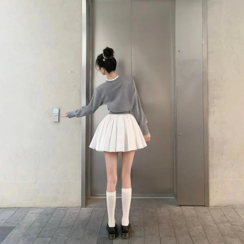 LIZAKOSHT  -  Ballet Temperament Fluffy Skirt Joker High Waist Gentle Slim Casual A Umbrella Skirt