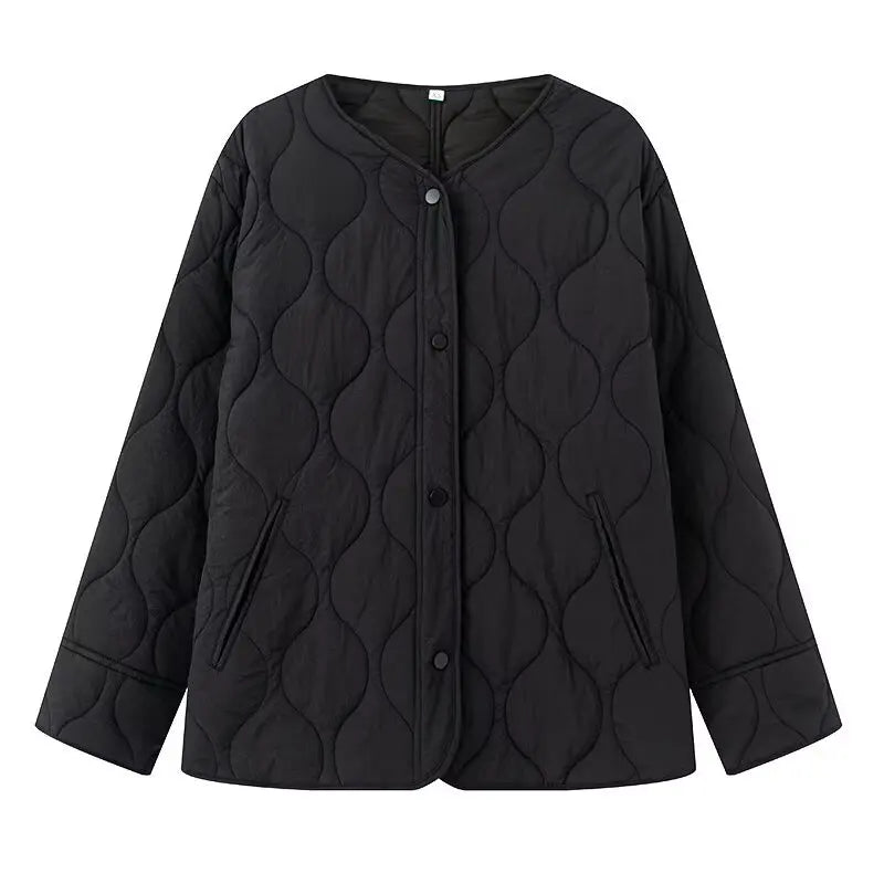 LIZAKOSHT  -  Fashion Casual Commuting Jacket Women Parkas Long Sleeve Padded Coat Woman Warm Winter Woman Coats Season Jacket for Women
