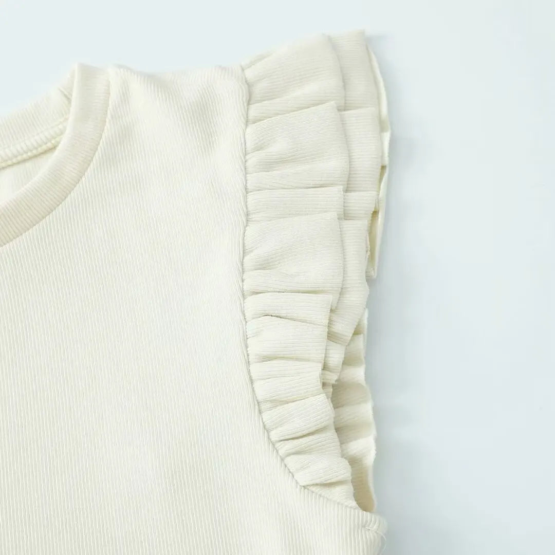 LIZAKOSHT  -  Y2K Woman 2025 Shirts Tops Ruffles Sleeve Cropped T-Shirts Summer Knitted Y2K Top Fashion Tight New Ladies Tops And Blouses