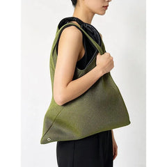LIZAKOSHT  -  Fashion Knitted Handheld Black Mesh Single Shoulder Bag Lightweight Breathable Shopping Versatile Large Capacity New Mod...