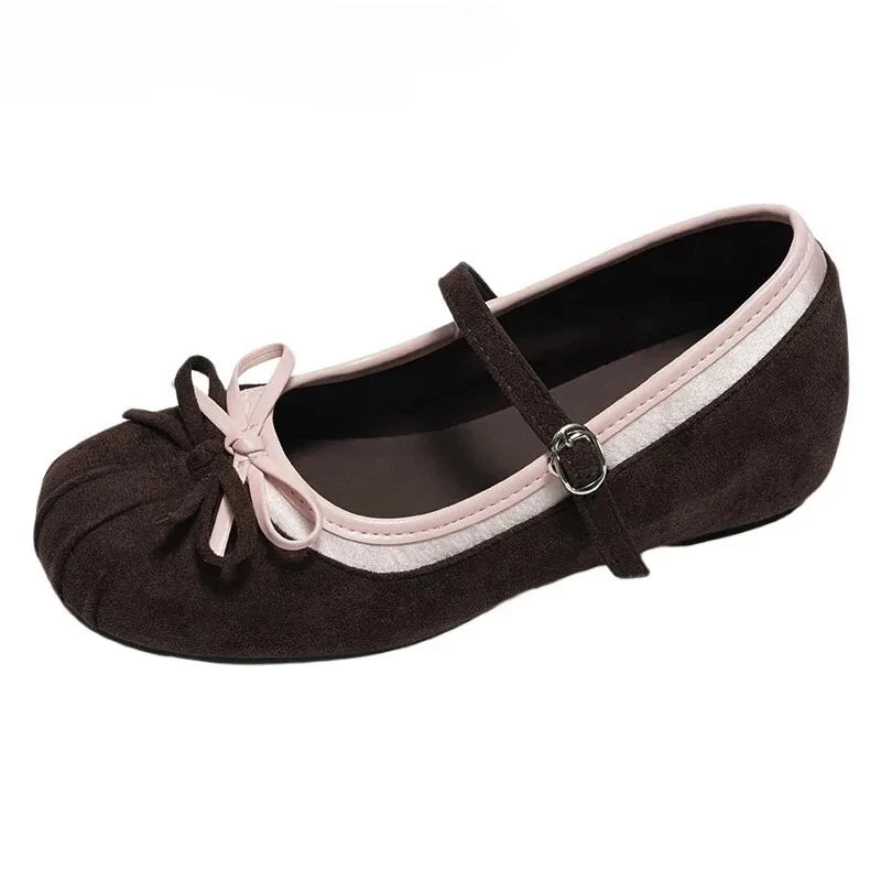 LIZAKOSHT  -  Butterfly-knot Women Mary Jane Shoes Fashion Mix Colors Internal Elevation Shoes Ladies Comfort Spring Autumn Concise Footwear