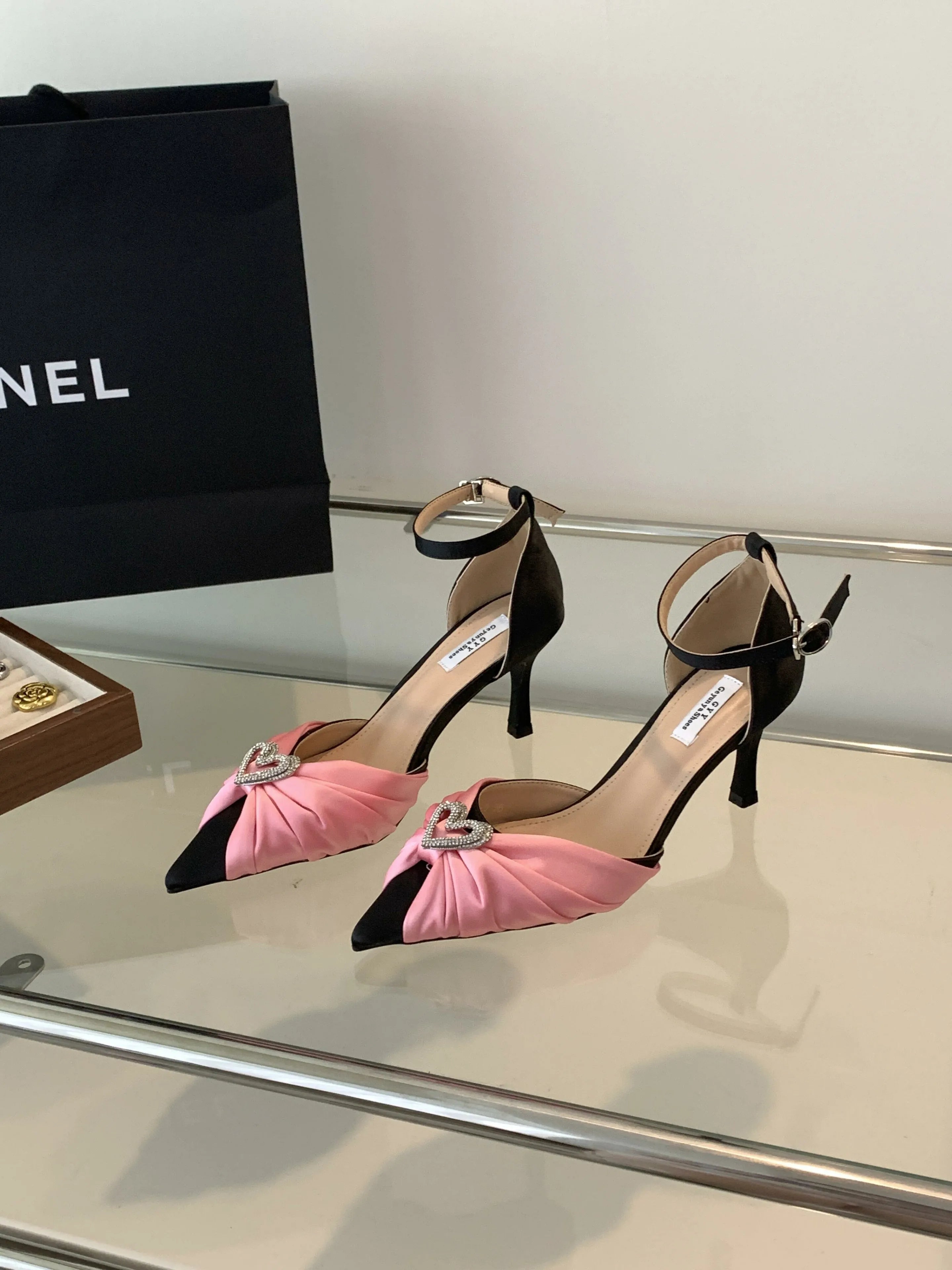 LIZAKOSHT  -  Spring New Women's High Heels Pointed Fine Heels Wedding Shoes Banquet Shoes Heels Women