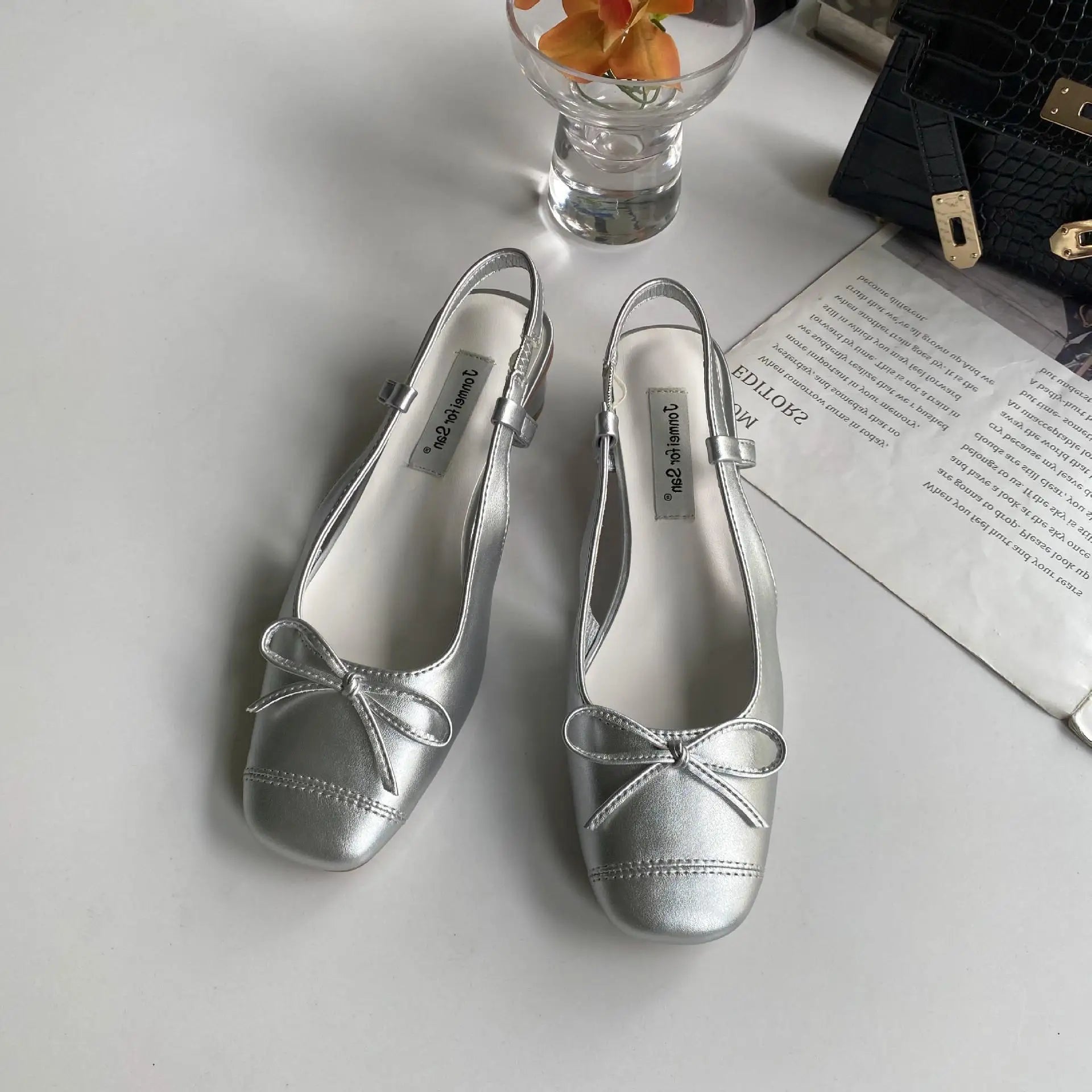 LIZAKOSHT  -  Sandals Comfort Shoes for Women Espadrilles Platform Strappy Heels Square Toe Med New High  Girls Block Elastic Band Fashio