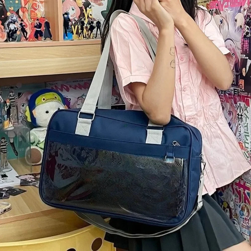 LIZAKOSHT  -  Japanese School Supplies JK Uniform Bag Two-dimensional Shoulder Slung Handbag Commuter Cereal and Pain Bag Shoulder Bag Women