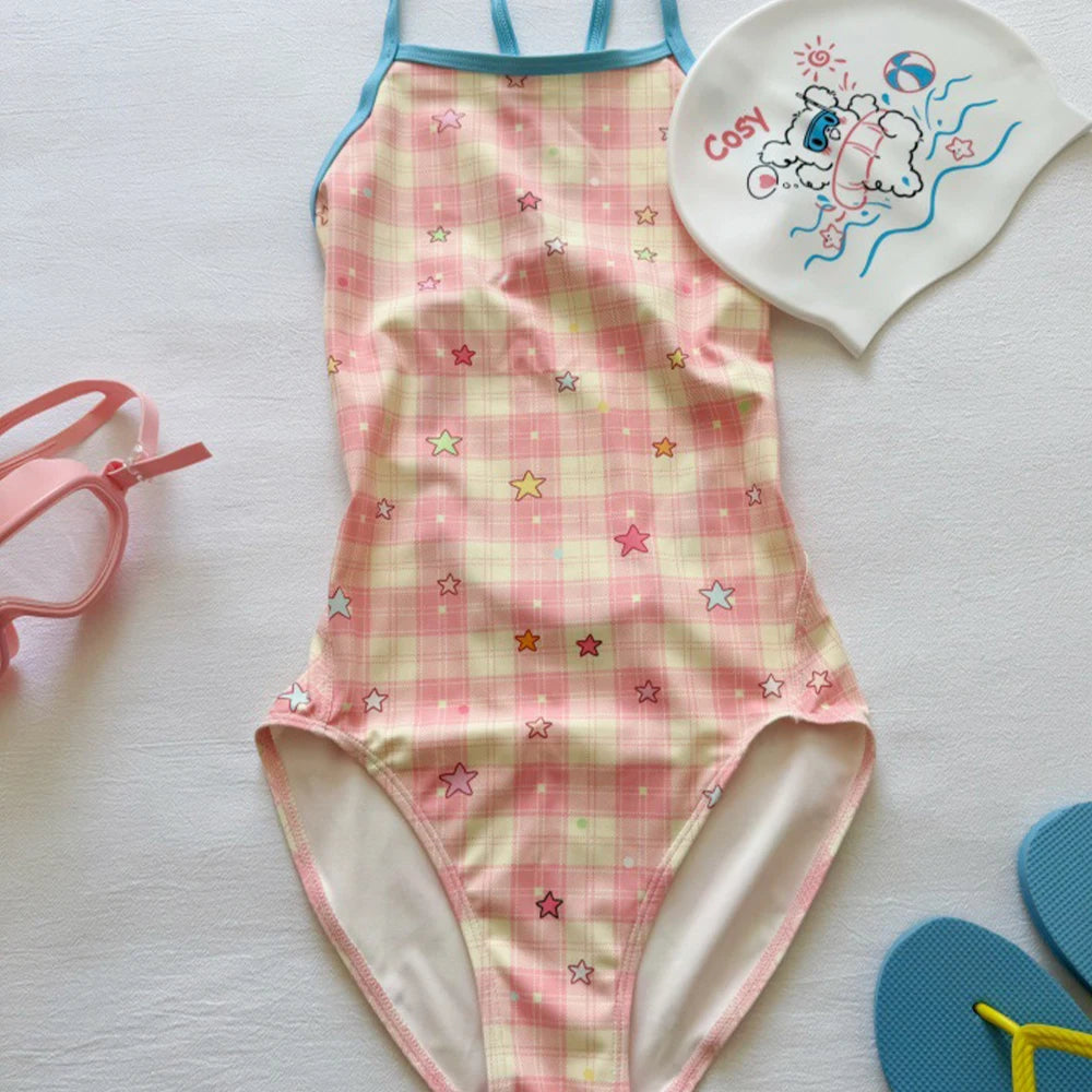 LIZAKOSHT  -  Women's One-Piece Swimsuit Bikini Swimsuit Professional Competition Training Sweet and Cute New Style Fashion Swimsuit for Girls