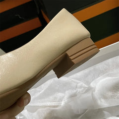 LIZAKOSHT  -  Leather Upaded Mary Jane Flat oes Women's Summer Soft Bot Slip-On Casual oes  Knot Korean Sle Faionable