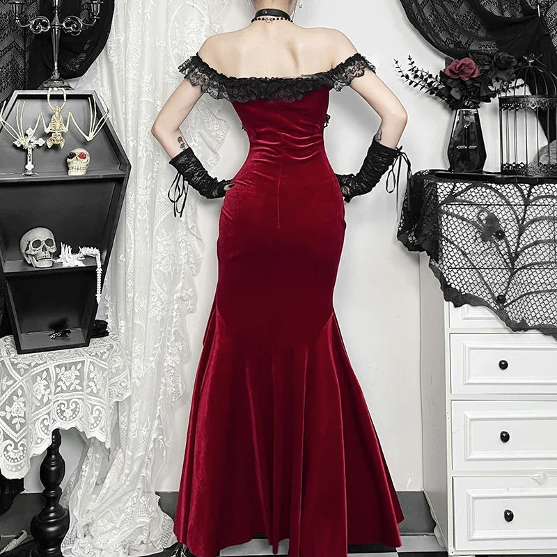 LIZAKOSHT  -  Sleeveless dress Sexy long dress youth red graduation dresses gothic designer women's clothing lolita cosplay dresses y2k cloth