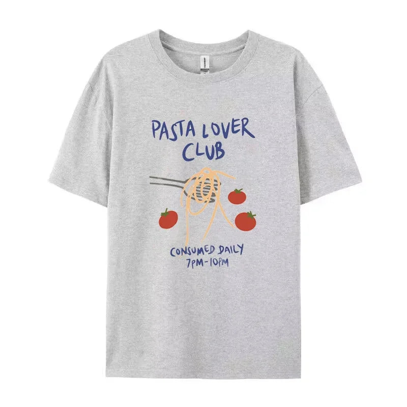 LIZAKOSHT  -  Fruit Retro Graphic Tee Print Crew Neck Short Sleeve T-Shirt Women Unisex Fashion Top Oversized Harajuku Y2k Streetwear T-Shirts