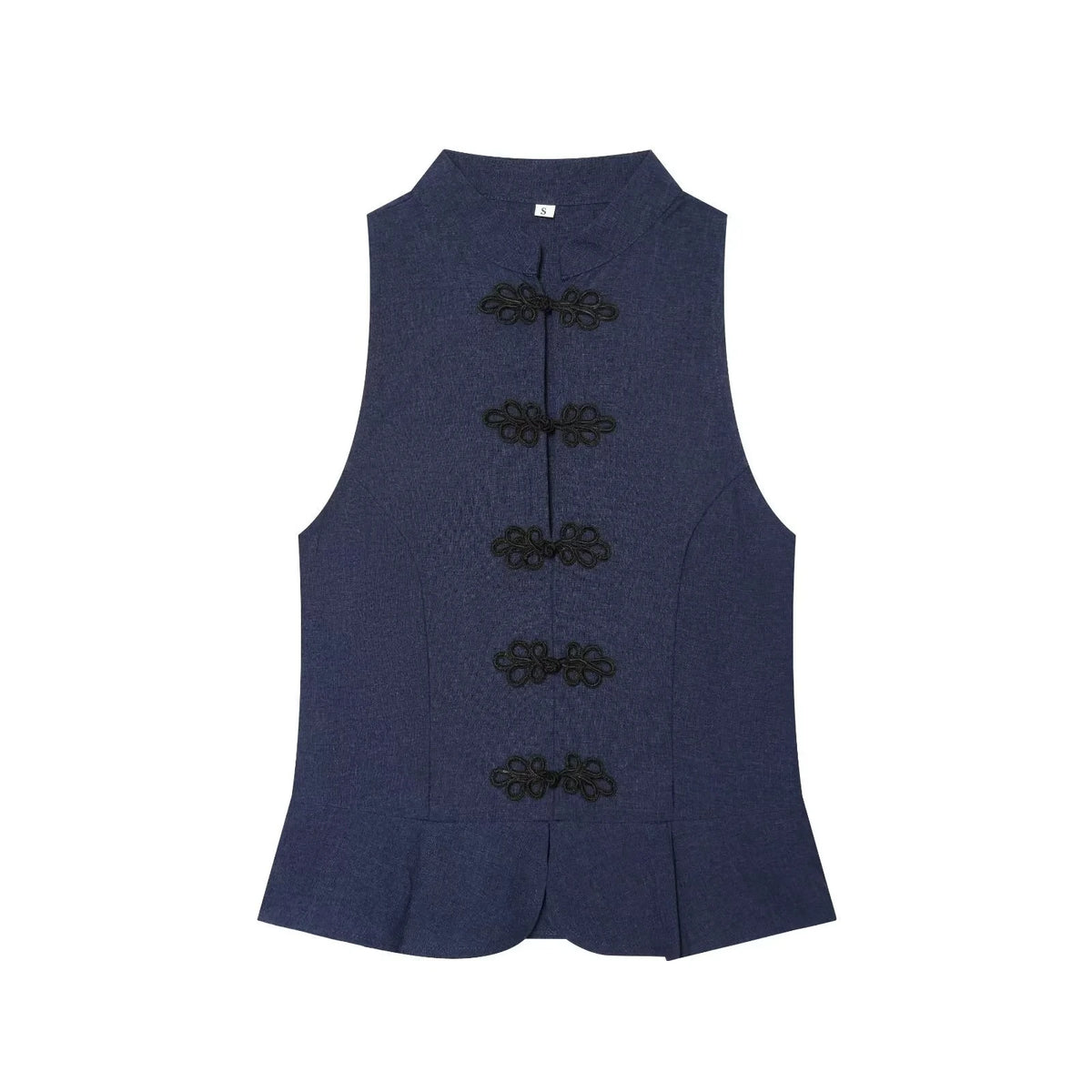 LIZAKOSHT  -  Summer Elegant Women's Shirt Sleeveless Knot Short Skirt Hem Shirt Elegant Chic Personality Versatile Ladies Shirt Top
