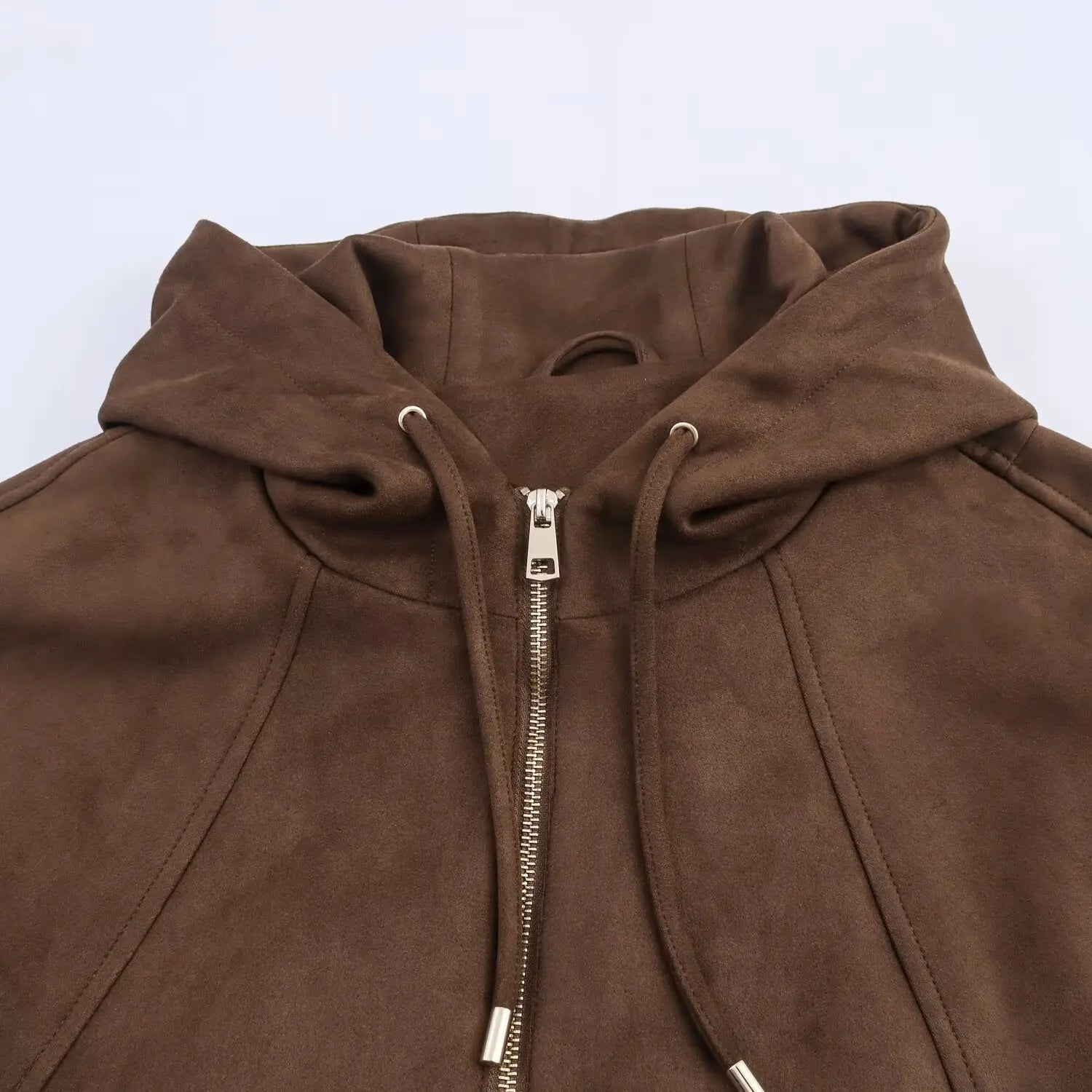 LIZAKOSHT  -  Retro Hooded Jacket Women Casual Loose Loose Zipper Coat Autumn Winter New Fashion Vintage Hoodies Simple Sweatshirt Female