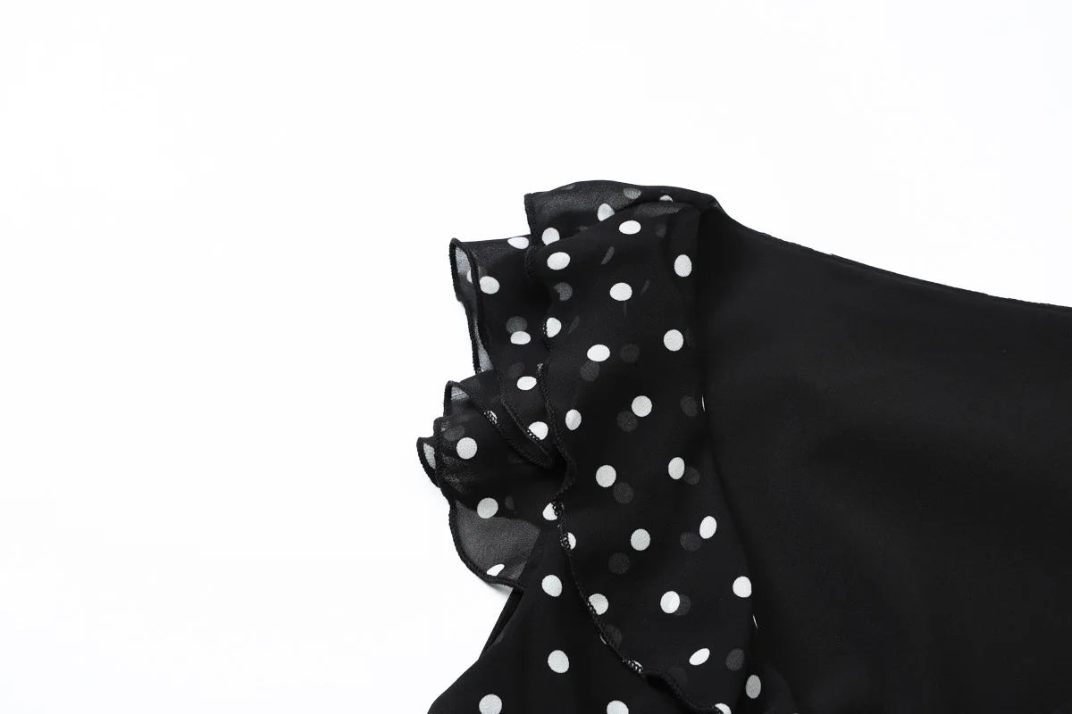 LIZAKOSHT  -  Sexy Mesh Patchwork Mini Dress Female Sleeveless V-Neck Contrast High Waist Slim Party Dress For Women Summer Y2k Dress