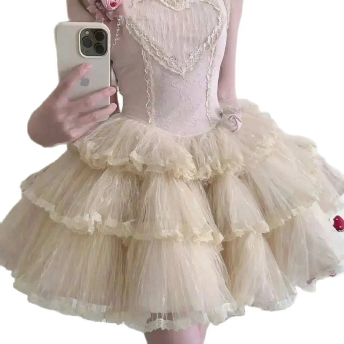 LIZAKOSHT  -  Japan Summer Women Mini Suspender Fluffy Lolita Dress Princess Tierred Ruffles Prom Gown Evening Frocks Y2k Evening Club