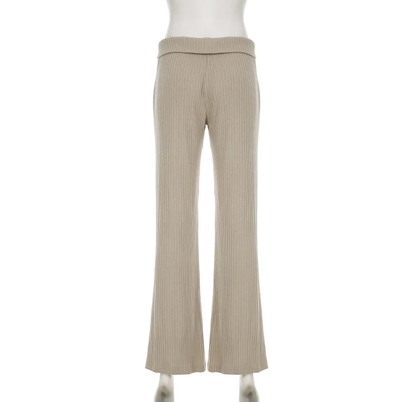 LIZAKOSHT  -  Casual Comfy Solid Loose Pants Streetwear Fashion Basic Leisure Bottoms Korean Aesthetic Chic 90s All-match Pants