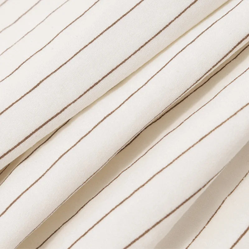 LIZAKOSHT  -  Lace Patchwork Contrast Sexy 2-Piece Club Outfits Female Stripe Print Full Sleeve Lacing Crop Cardigan+Mini Wrap Slit Skirt