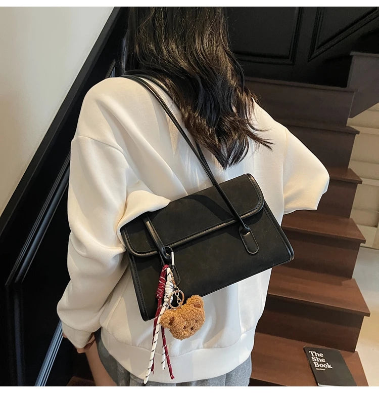LIZAKOSHT  -  Retro Underarm Bag Large Capaci Casual Commuter Women's Bag oulder Bag Office Bag Faionable Simple Sle Korean Sle
