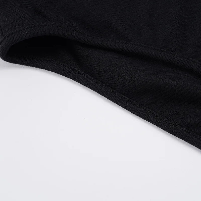 LIZAKOSHT  -  Sexy Deep V-neck Lace Patchwork Black Bodysuit Elegant Women's Style Basic Solid Long Sleeve Tight Fit T-shirt Streetwear
