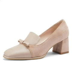 LIZAKOSHT  -  Casual Heels Shoes Lace-Up Sexy Pump Slip On Shallow Mouth Square Toe Chunky Sandals Clogs for Women Comfortable Gold Crossdress