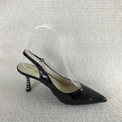 LIZAKOSHT  -  All-Match Female Sandal Black Shoes for Women Summer High Heels Girls Beige Open High-heeled Pumps Scandals Open Shoes Heel