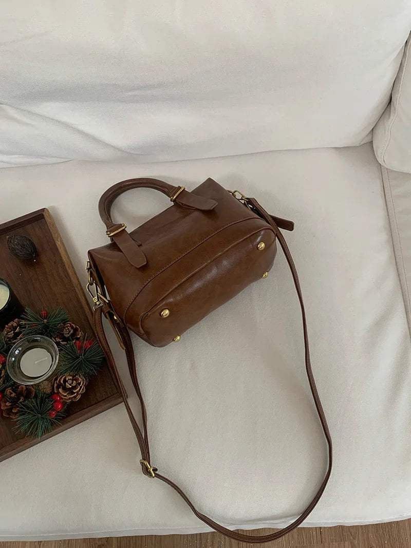 LIZAKOSHT  -  Vintage Ladies Messenger Bag New Handbags for Women shoulder bags PU Leather Luxury Square Bag small totes bolsos