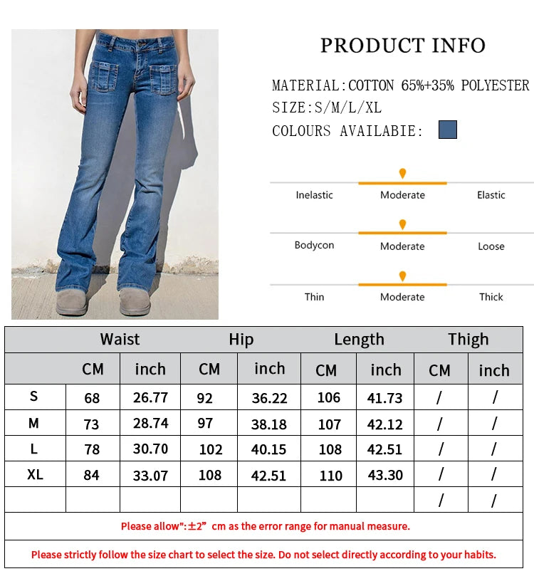 LIZAKOSHT  -  High quality design slim fit denim pants floor-length pants back pockets diamond-studded star zipper jeans for women