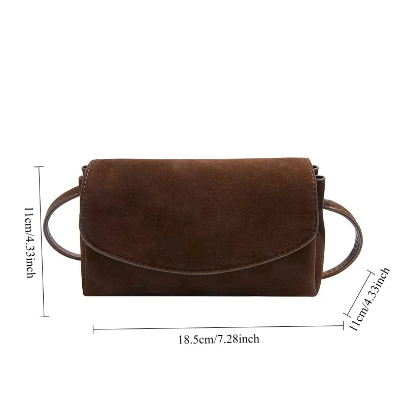 LIZAKOSHT  -  New Winter Crossbody Bag Women Fashion Simple and Versatile for Daily Wear Shoulder Bag Small Square Textured Casual Evening Bag