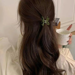 LIZAKOSHT  -  1PC High Color Value Romantic Spring Color Acetate Butterfly Grab Clip Temperament Aesthetic Hollow Bow Hair Clip Back of Head H