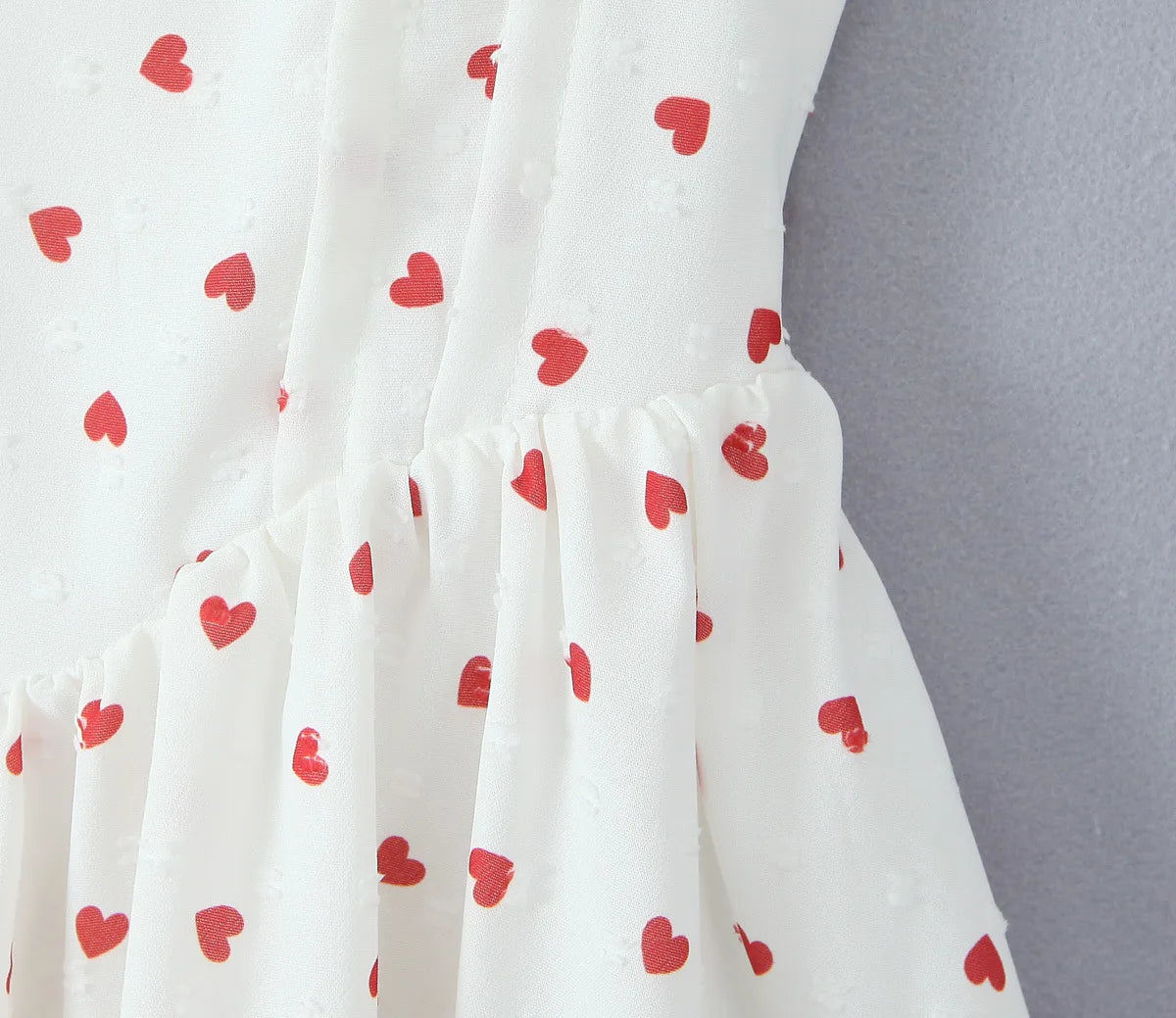 LIZAKOSHT  -  Summer French Sweet Wind Strap Waist Thin Cake Layer Bubble Sleeve Dress