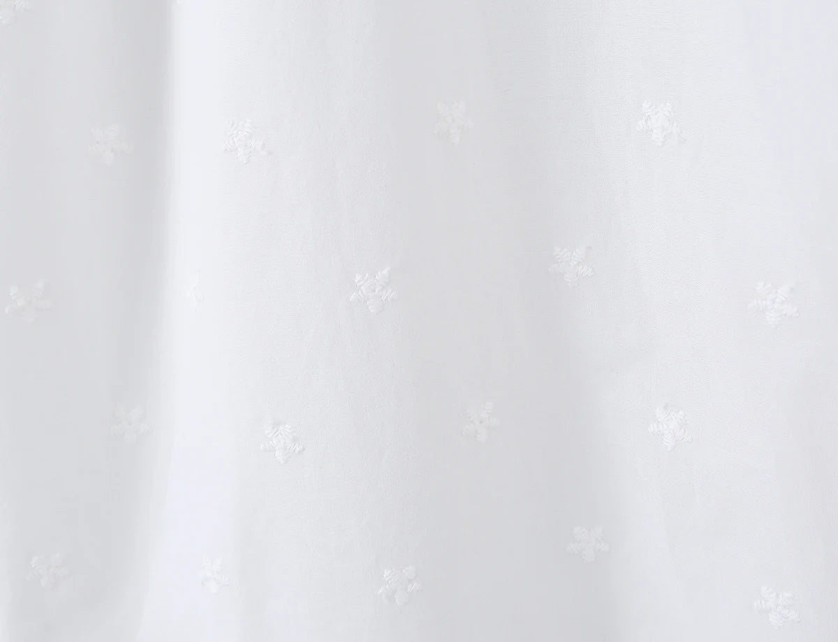LIZAKOSHT  -  Bohemian White Embroidery Flower Tide Bow Spaghetti Strap Dress Woman Wood ears Ruffles Hem Swing Loose Swing Mini Dresses Robe