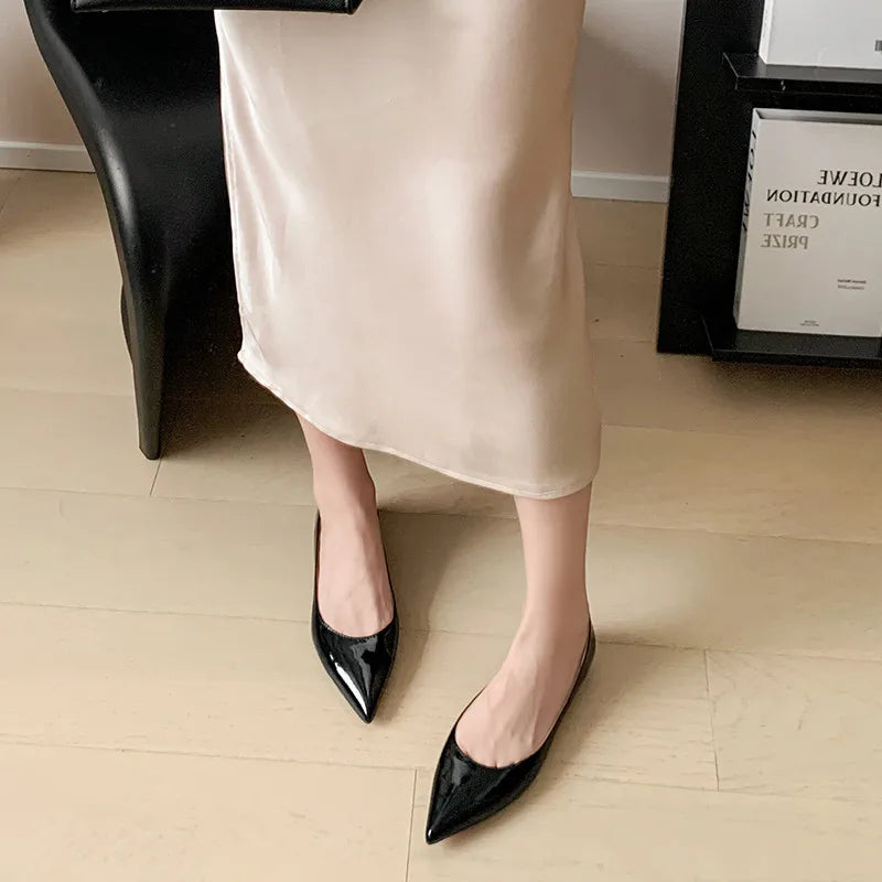 LIZAKOSHT  -  Fashion Women's Shoes New High Quality Genuine Leather Pointed Shallow Mouth Flat Shoes Daily Commuters Lightweight Shoes