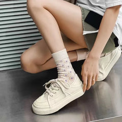LIZAKOSHT  -  Women's Sneakers， Classic Black Canvas Shoes， Platform Casual Vulcanized Shoes Luxurious Designer Shoes， Female Sports Shoes