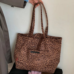 LIZAKOSHT  -  Retro Maillard Shoulder Bag Women Large Capacity Simple Tote Bag Winter Fashion Comfortable and Versatile Texture Storage Bags