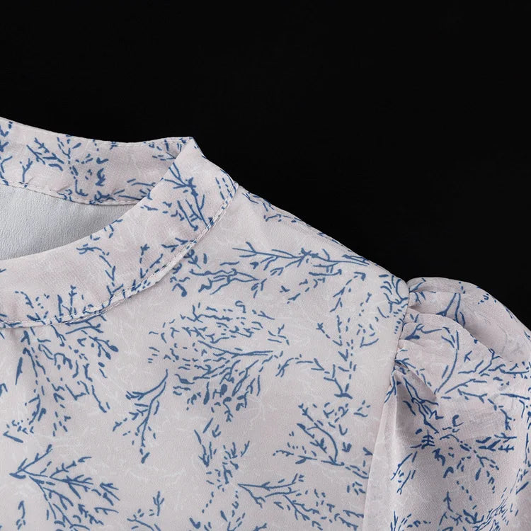 LIZAKOSHT  -  Commute Printed Female 2 Piece-Set Long Skirt Patchwork High Waist Short Top And Slim Maxi Skirt Sets New Women's Outfits