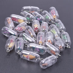 Resin Creative Figurine Toys Capsule Charm Pendant For Jewelry Making Diy Earrings Keychain Handmade Accessories