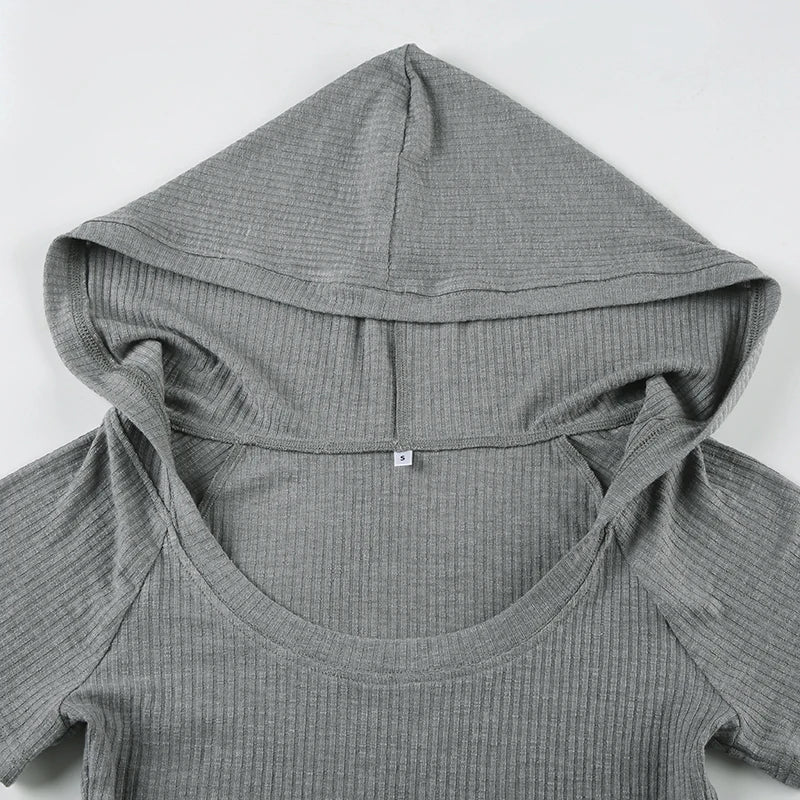 LIZAKOSHT  -  Pockets Hooded Top Retro Street Style Short Sleeve Hoodie T-shirts Summer Casual Basic Slim-fit Loose Crew Neck Tees