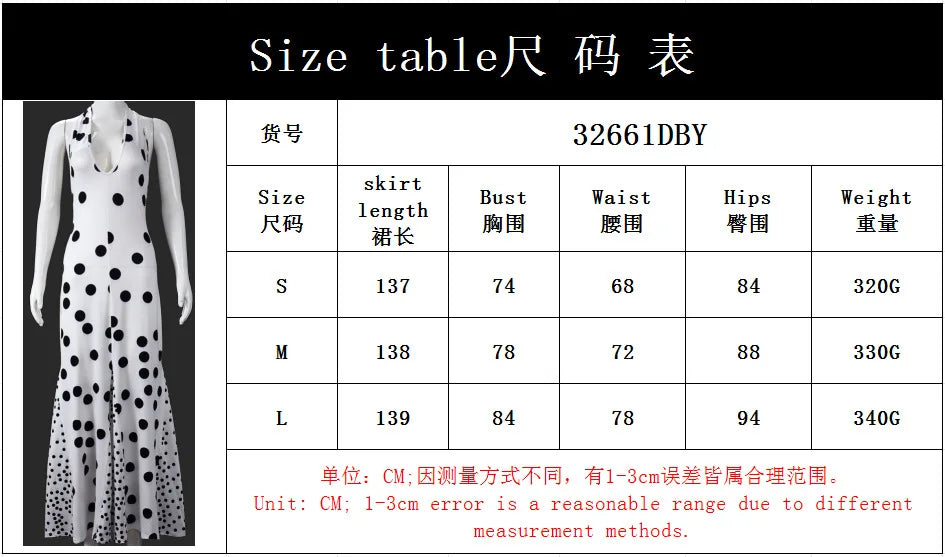 LIZAKOSHT  -  Polka Dot Satin Women's Maxi Dress Deep Plunge V Neck Sleeveless Loose Female Vestio Summer New Casual Date Streetwears
