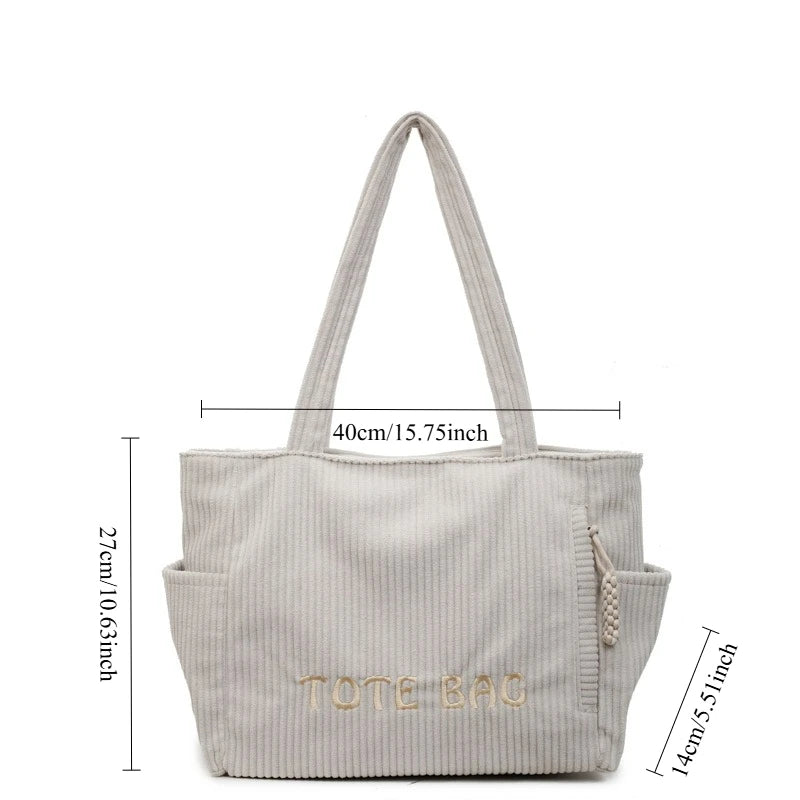 LIZAKOSHT  -  Versatile Large Capacity Top Handle Bag Stylish Plush Tote Bag High End Fashionable Shoulder Bag