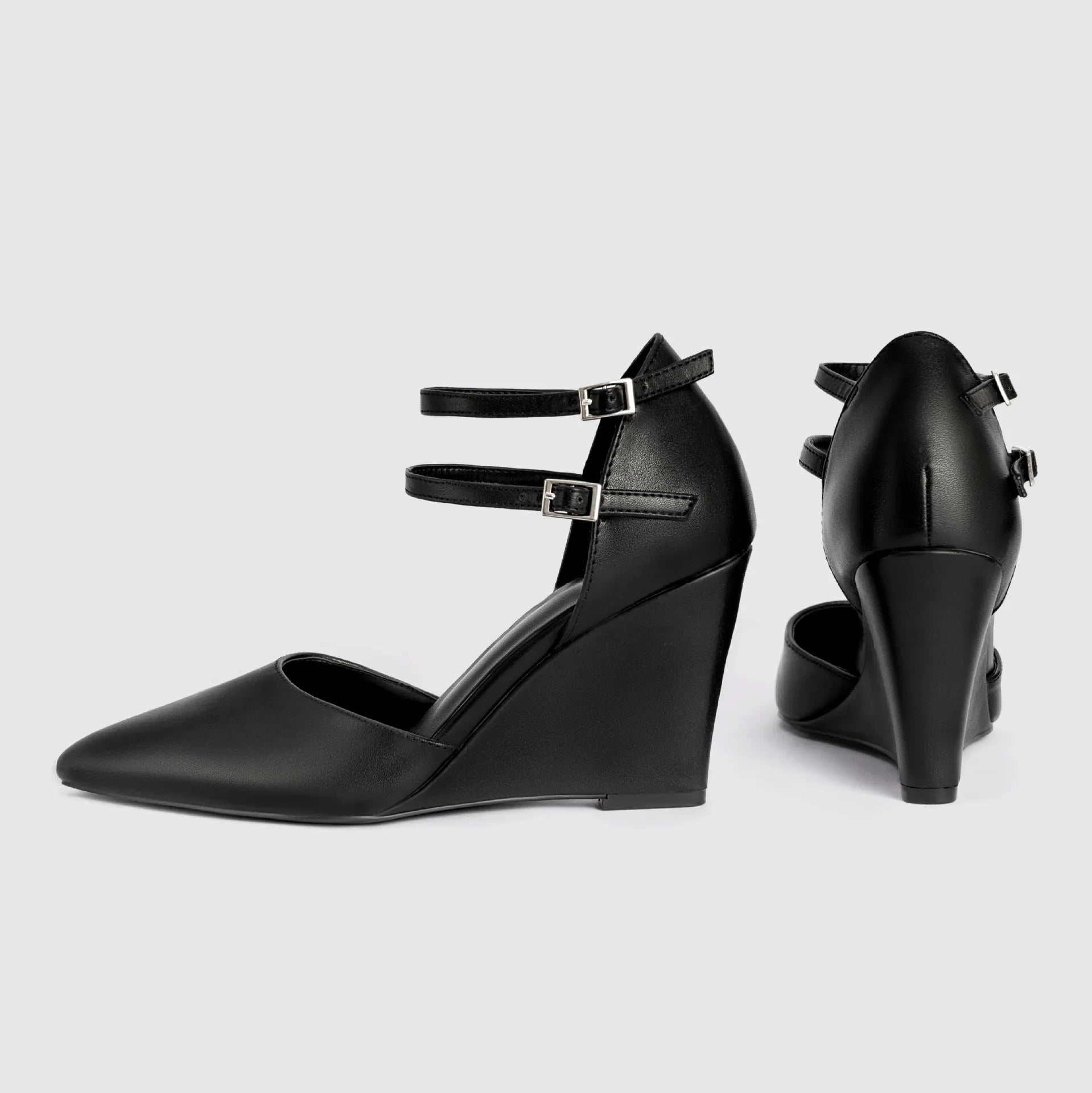 LIZAKOSHT  -  Wedges Pumps Stiletto Sandals Women Shallow Mary Jane Shoe Brand Designer Shoes Pointed Elegant High Heels Mule Shoes Ladies