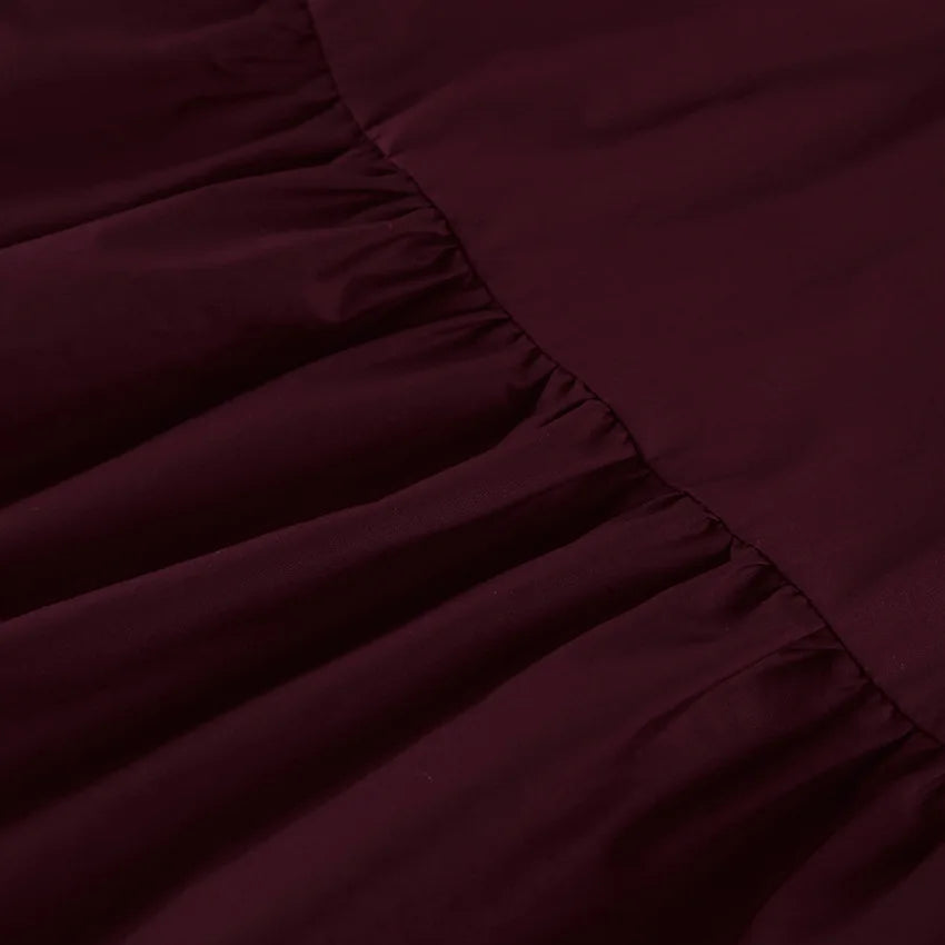 LIZAKOSHT  -  Spring and Summer New French Ruffle Edge Fashion Tube Top Temperament Dress Women's Commuter Elegant Long Dress