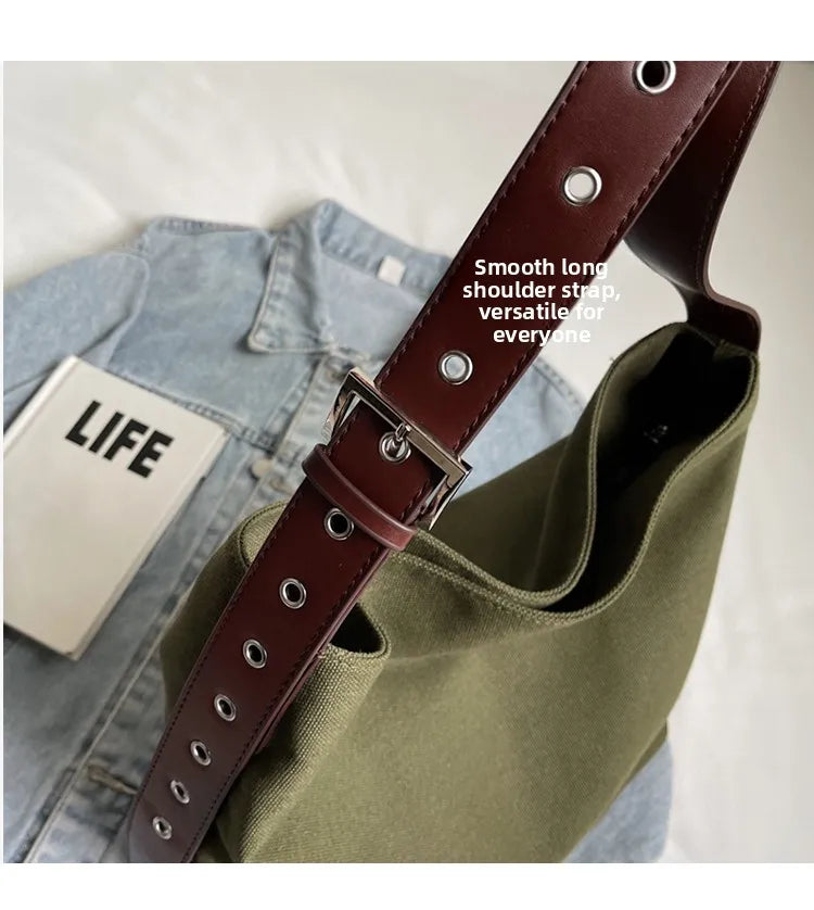 LIZAKOSHT  -  Casual Versatile oulder Bag for College Girls 8-20 Years Old Crossbody Commuter Bag Magnetic Bule Closure Large Size