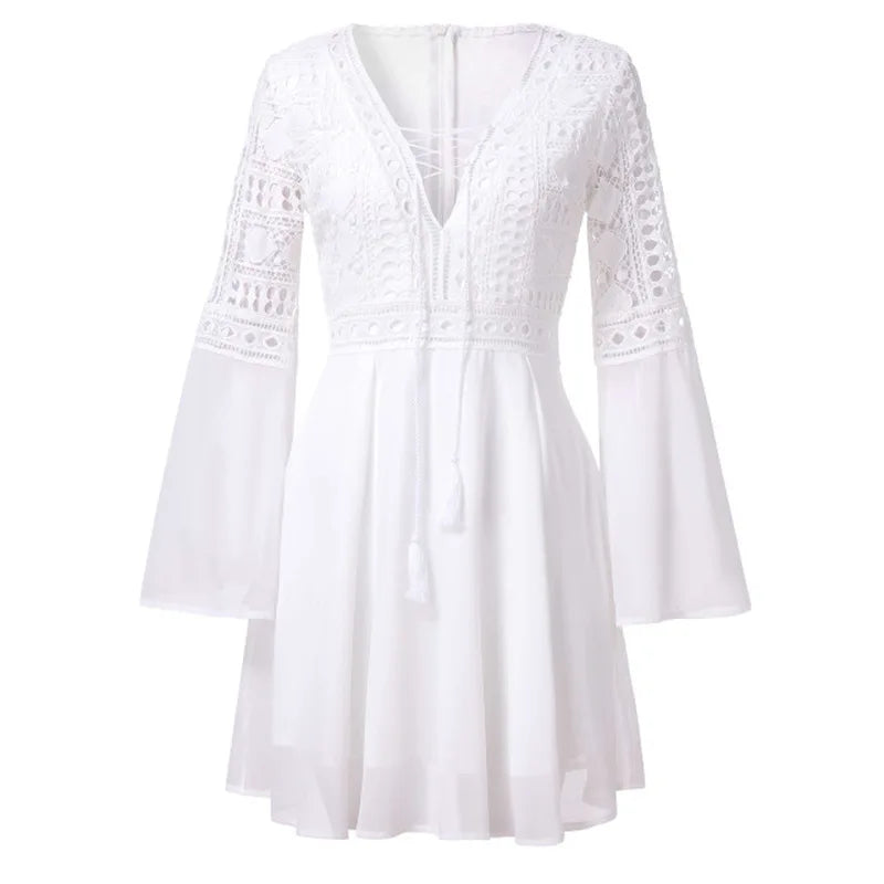 LIZAKOSHT  -  Summer Beach Dres Women's Faion Ciwalk Other Sle Other Pattern Unbranded Spring Sve Length Other Material 00%