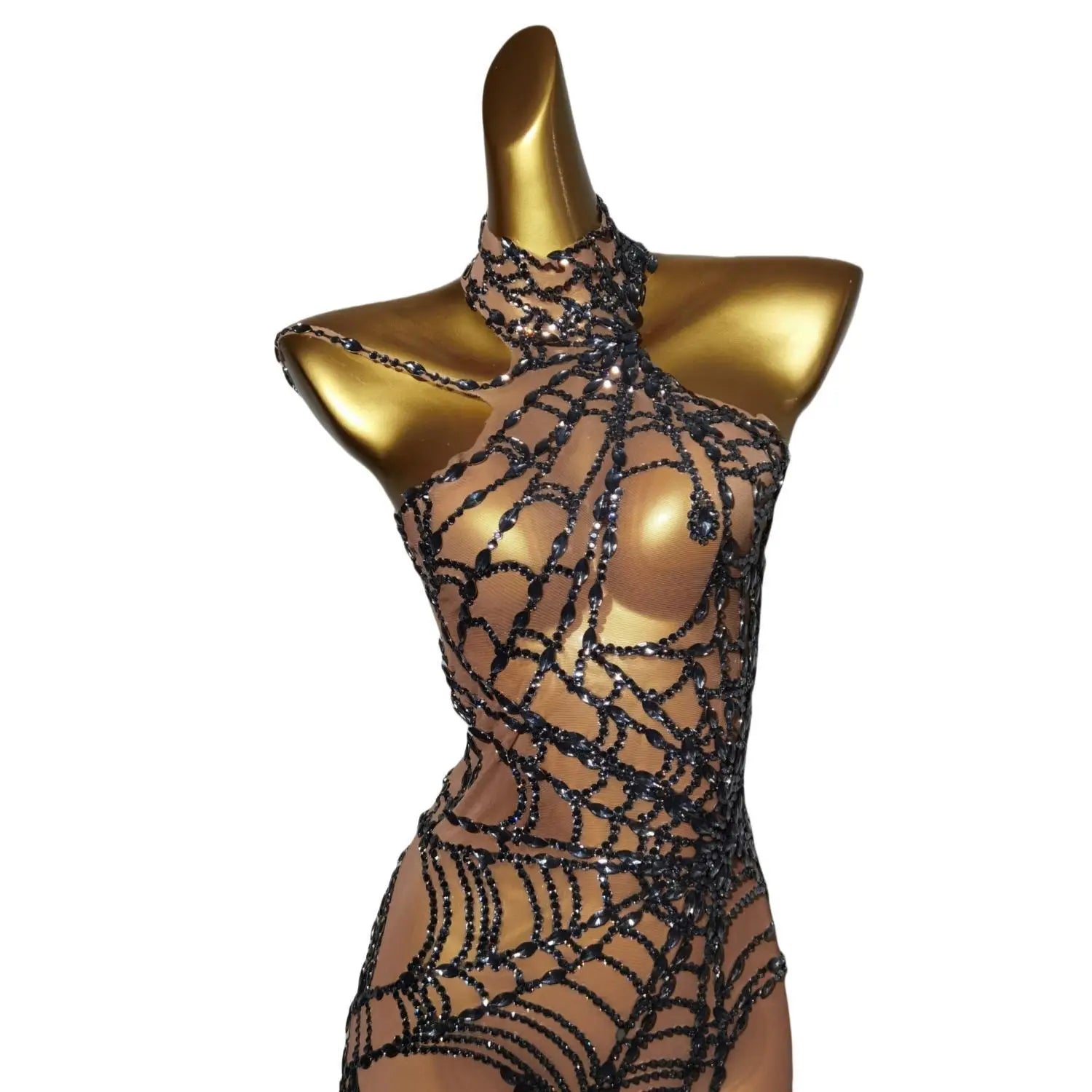 Sparkly Diamonds Stretchy Jumpsuit Women Performance Dance Costume Sleeveless Rompers Party Birthday Outfit Stage Wear