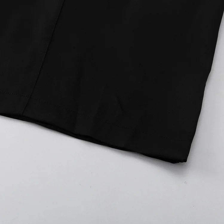 LIZAKOSHT  -  2026 Fashion Black Pockets Women's Skirt Elegant High Waisted Straight Skirts Casual Solid Ankle-Length Skirts Female Clothing